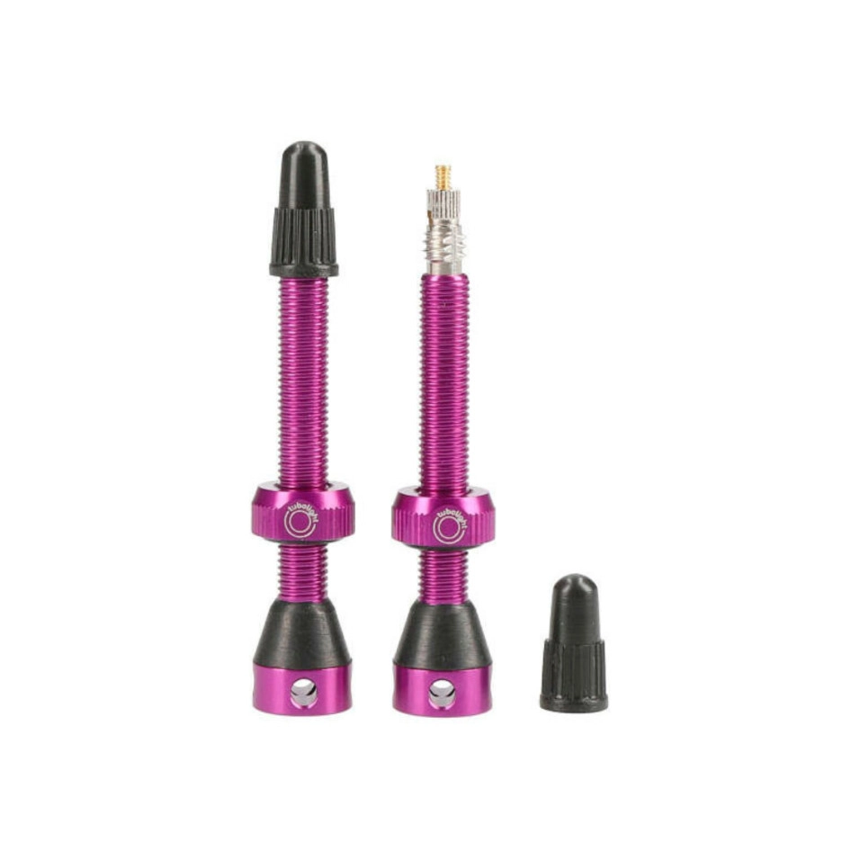 Valvulas Tubolight Tubeless Alu. 50mm Side Holes (par)