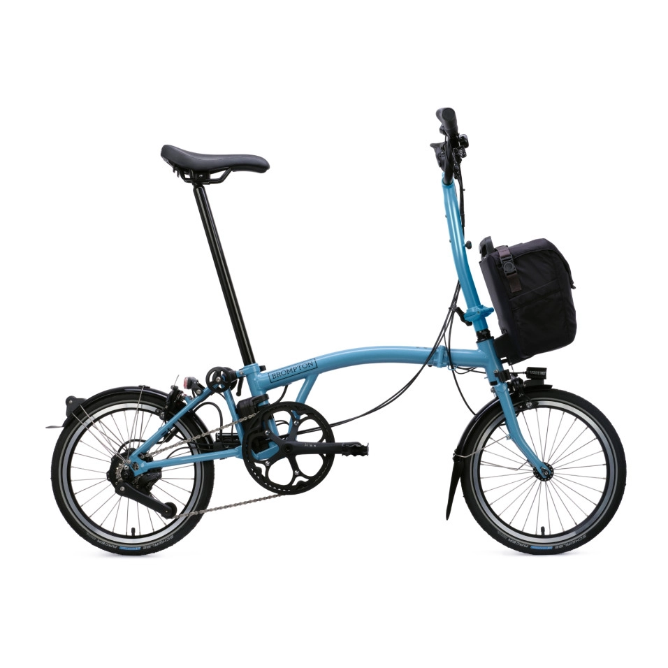 Vélo électrique Brompton C-Line e-Motiq System 4V Guidon haut P54 Métallisé 2026
