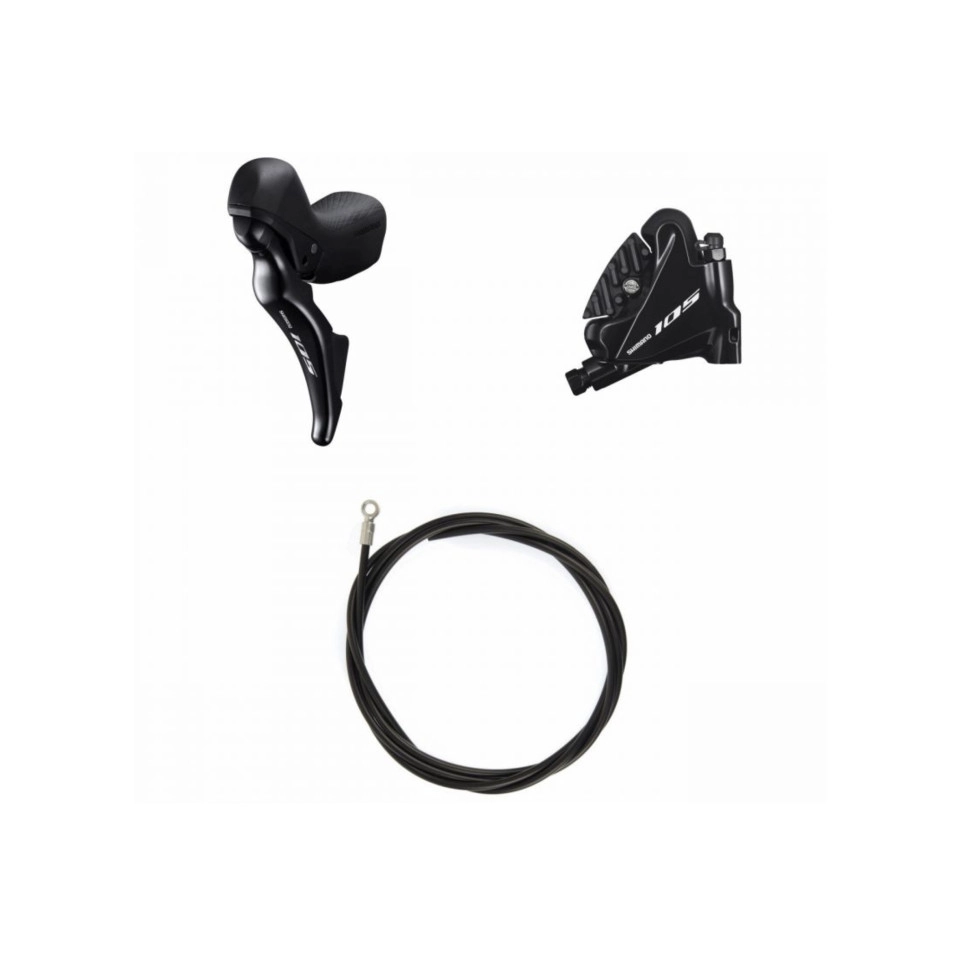 Kit freno a disco anteriore Shimano 105. ST-R7025+BR-R7070+Latig.