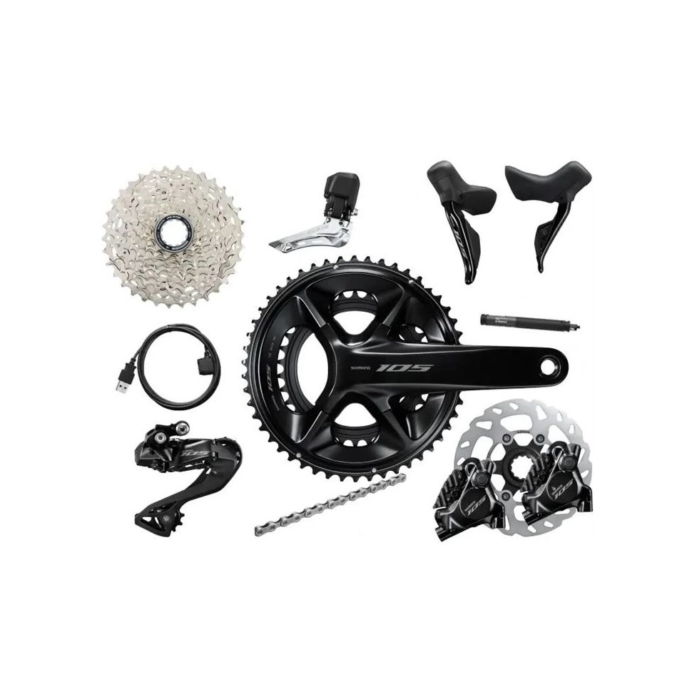 Grupo Shimano 105 Di2 12V Disc R7100 Priority Pack