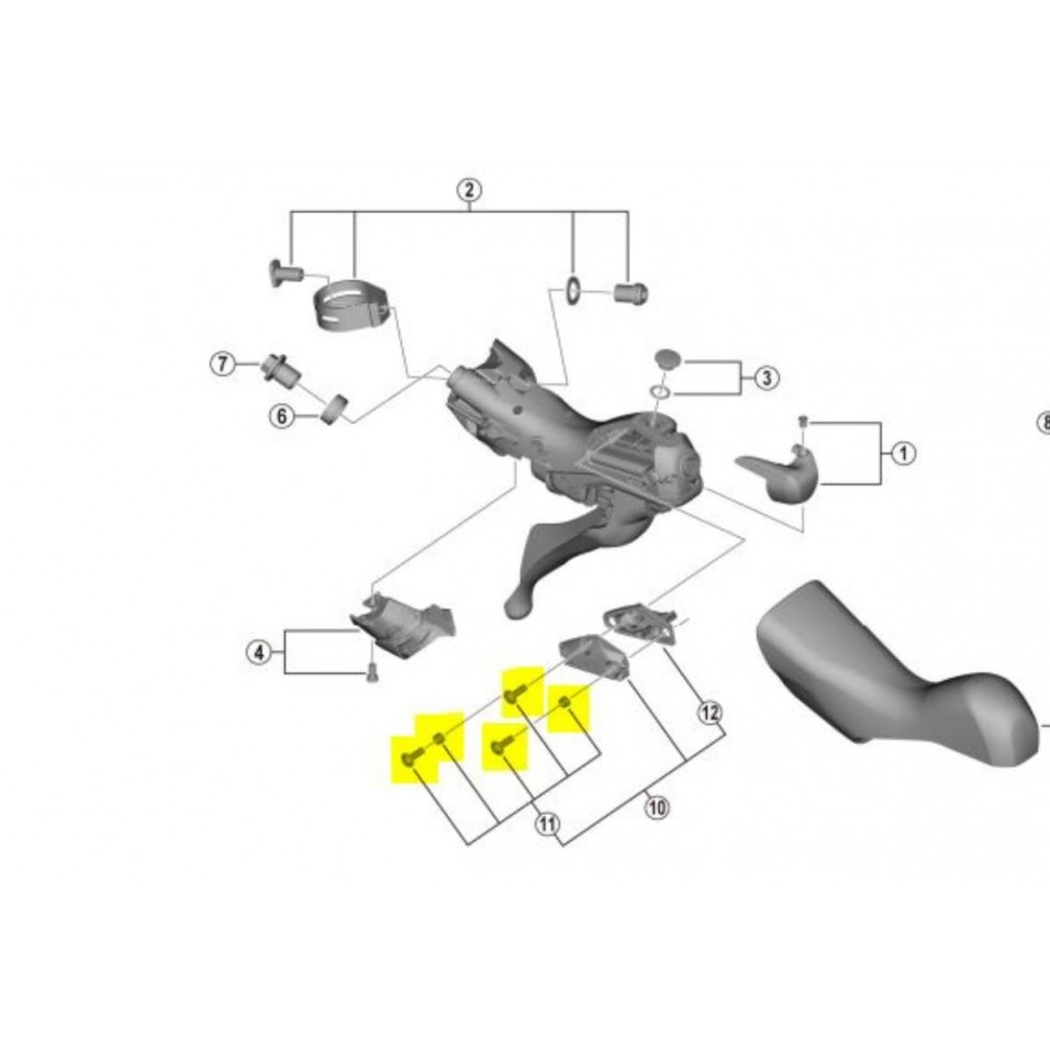 Vis de fixation de l'entretoise du couvercle ST-R9120