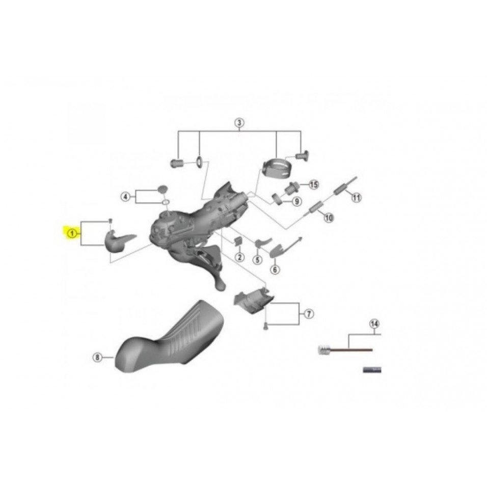 Embellecedor Maneta Shimano Dr. +Tor. ST-R8020
