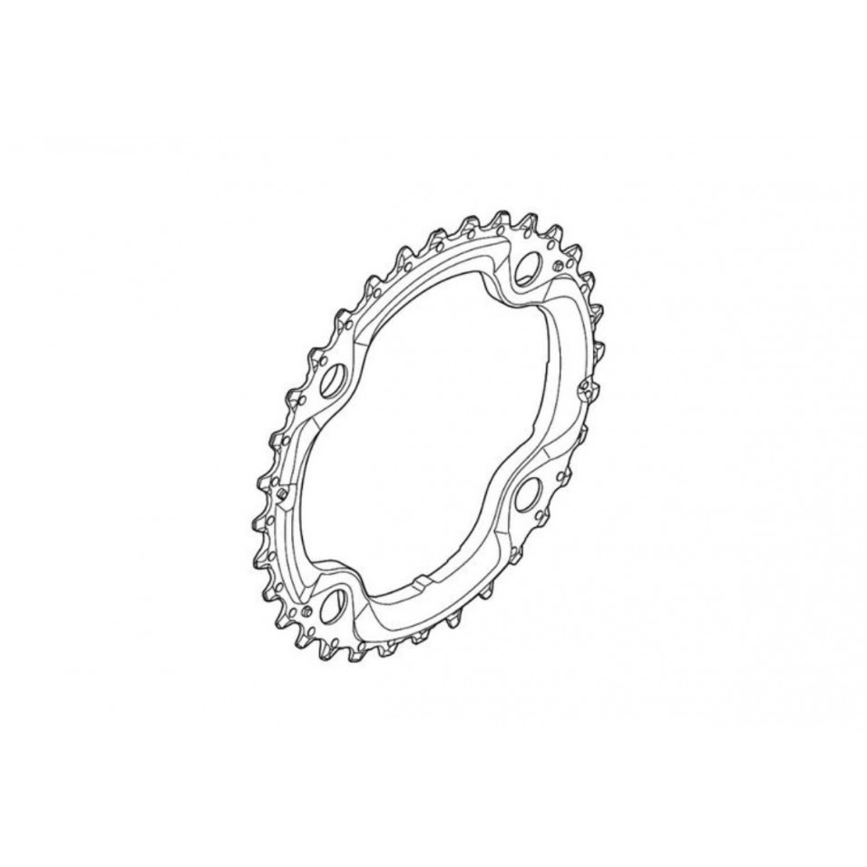 Plateau Shimano Deore 36D pour FC-M610/FC-T6010/FC-T611/FC-T521