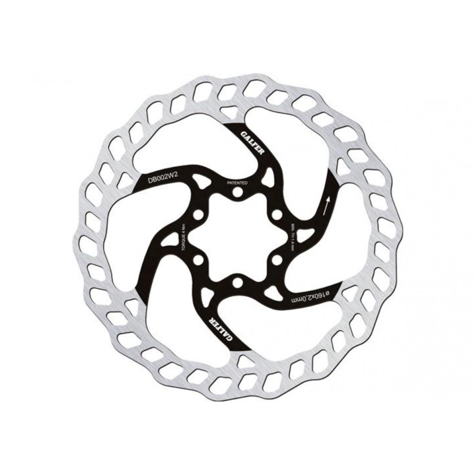 Disco Freno Galfer Wave MTB 6 Tornillos 160mm x 2.0mm