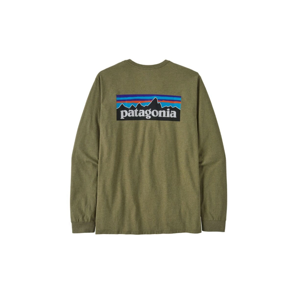 T-shirt Patagonia Ms L/S P-6 Logo Responsibili-Tee