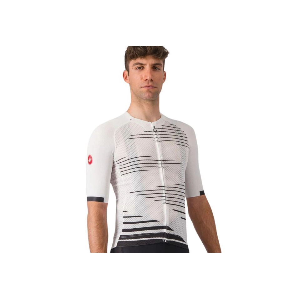 Maillot Manga Corta Castelli Climbers 4.0 Jersey XL Blanco-Negro