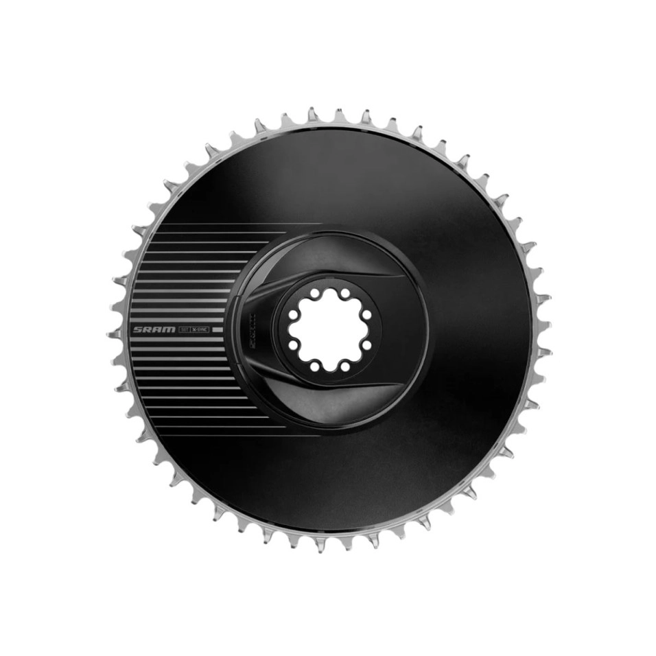 Plato Sram Road Red Axs E1 X-Sync Aero DM se traduit en français par : Plateau Sram Road Red Axs E1 X-Sync Aero DM