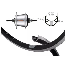 Roda del darrere Winora...