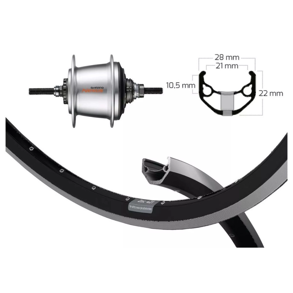 Winora Ryde Zac 421 Shimano Nexus Hinterrad